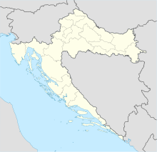 Рабаць. Карта розташування: Хорватія