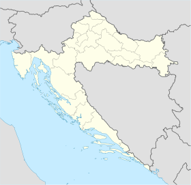 Topusko na mapi Hrvatske