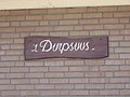Zeelandic sign in Driewege, "Durpsuus" which is Zeelandic for a Community center.