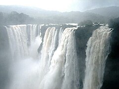 Jog Falls in Shimoga District is one of the highest waterfalls in Asia.