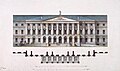 Джакомо Кваренги. Смольный институт фасады (1806 й.)