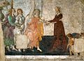 『若い婦人に贈り物をするヴィーナスと三美神』、サンドロ・ボッティチェッリ（1483-1486年）