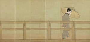 春雨図屏風（1916年、東京国立博物館）