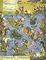 A miniature painting marking the downfall of the Shirvanshahs at the hands of the Safavids