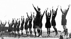 נבחרת ניו זילנד לפני משחק מול אוסטרליה בבריזביין ב-1932