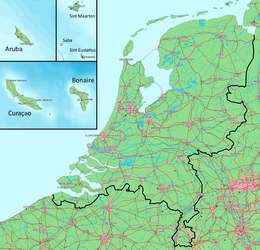 Regno dei Paesi Bassi - Mappa