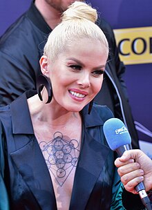 Svala at the Eurovision Song Contest 2017 opening ceremony