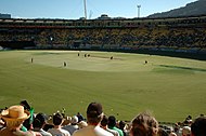An ODI cricket match between New Zealand and West Indies in 2009 National Bank series