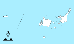 西表島の位置（八重山列島内）