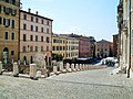 Veduta della piazza dal sagrato di San Domenico