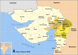 Distretto di Ahmedabad – Mappa