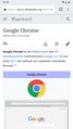 Page d'accueil de Google Chrome 47 sous Android 6.0