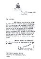 نامه ۲۵ نوامبر ۱۹۷۱ وزارت خارجه ایران به وزارت خارجه بریتانیا جهت ابراز شرایط و اخطارهای ایران در رابطه با پذیرش تفاهم‌نامه از سوی ایران.