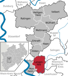 Langenfeld (Rheinland) – Mappa