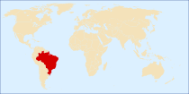 Localisation du Brésil dans le monde