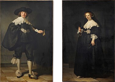 Рембрандт, Двојни портрети Мартена Солманса и Опјен Копит, око 1634.