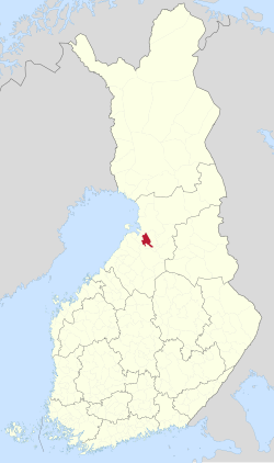 Location of Tyrnävä in Finland