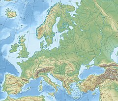 世界遺産登録位置の位置（ヨーロッパ内）