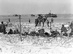 Tyske krigsfanger, på Utah-stranden (stor versjon)