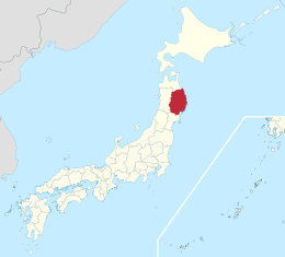 Prefettura di Iwate – Localizzazione