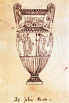 Drawing of a Grecian urn by John Keats