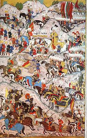 Bitva u Moháče, osmanská miniatura