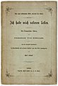 Titelblatt von „Ich habe mich rasieren lassen: Ein dramatischer Scherz von Friedrich von Schiller“, Verlag der Englischen Kunst-Anstalt A. H. Payne 1862