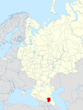 Localização da República da Chechênia na Rússia.