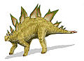 Estegossauro viveu durante o Jurássico tardio.