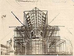 Élévation de la structure, en date du 12 novembre 1924.