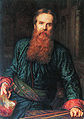 zelfportret door William Holman Hunt overleden op 7 september 1910