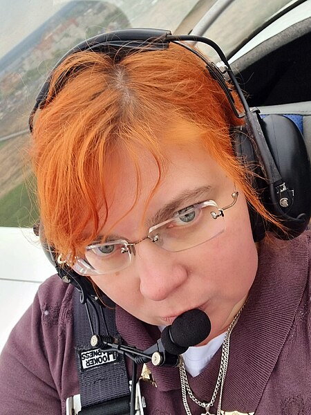 Корреспондент Викиновостей во время полета на Междуречье