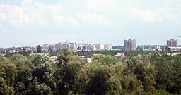 Simferopols stadssilhuett.