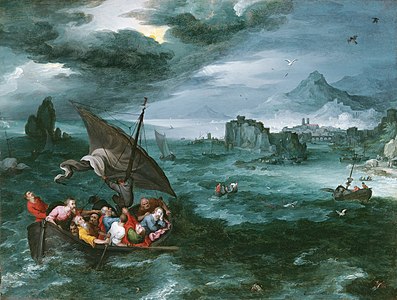 «Христос під час шторму в Галілейському морі», Ян Брейгель Старший (1596)