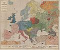 «Этнаграфічная карта Еўропы», апублікаваная ў 1918 г. дзеячамі літоўскага (балтамоўнага) нацыянальна-дэмакратычнага руху ў Лазане (Швейцарыя) пры Саюзе Нацый