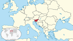 Location of Sloveniya
