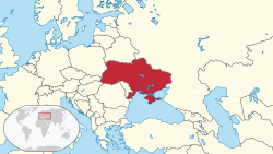Location of Ukraina