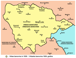 Banovinanın 1939-cu ildə xəritəsi