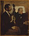Edgar Degas: Degas’ Vater hört Lorenzo Pagans zu, um 1869–1872