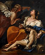 Agar et Ismaël sauvés par l'ange Sebastiano Ricci, 1725-1730 Birmingham Museum of Art[23].