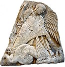 L'arcangelo Michele uccide il drago (Borgogna, XII secolo)