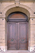 Main door of Saint-Sulpice church - Paris, France