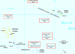 Localização Ilhas Menores Distantes dos Estados Unidos