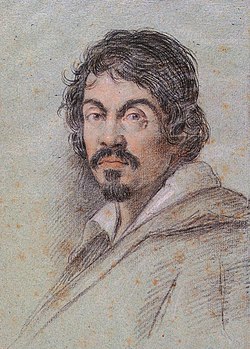 Ottavio Leonin piirros Caravaggiosta, noin 1621.