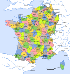 Localização de França