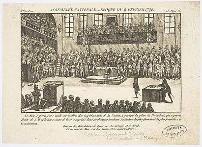 Засідання Національних зборів (4 лютого 1790 роки)