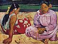 Tahiťanky – Dvě ženy na mořském břehu (1891)