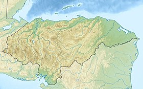 Copán na zemljovidu Hondurasa