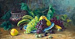 Still life with fruits, óleo sobre tela, cerca de 1896