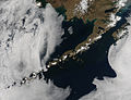 Aleutian Islands on May 15, 2014, by NASA's Aqua satellite.